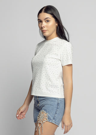 All Sparkle Tee | White