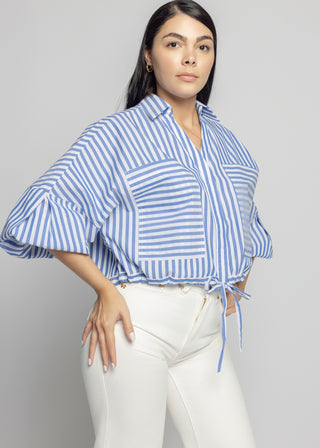 Karina Crop Oversize Shirt