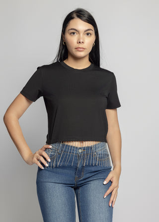 The Fringe Tee | Black