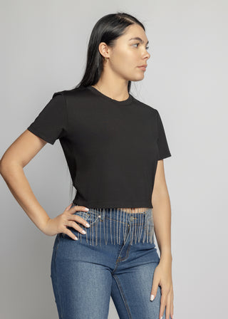 The Fringe Tee | Black