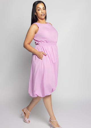 Florence Soft Pink Balloon Dress