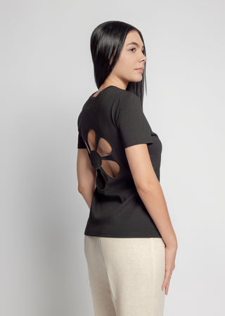 Fiori T-Shirt | Black