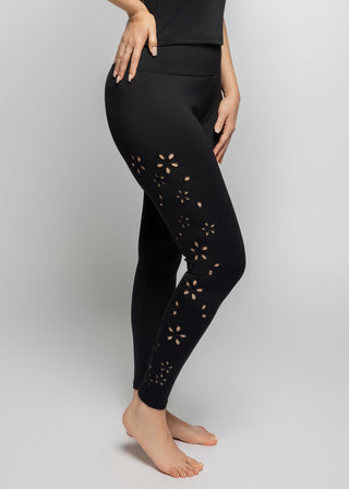 Fiori Leggings | Black