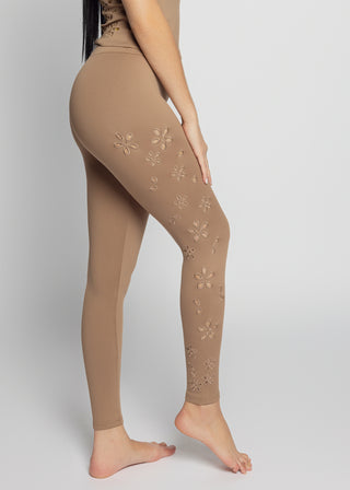 Fiori Leggings | Nude